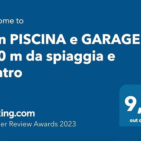 Con Piscina E Garage A 300 M Da Spiaggia E Centro Torre dell'Orso Exterior foto